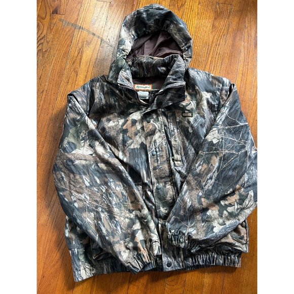 Vintage Remington Mossy Oak Break Up Camouflage Jacket Size Large U3 - Picture 1 of 5